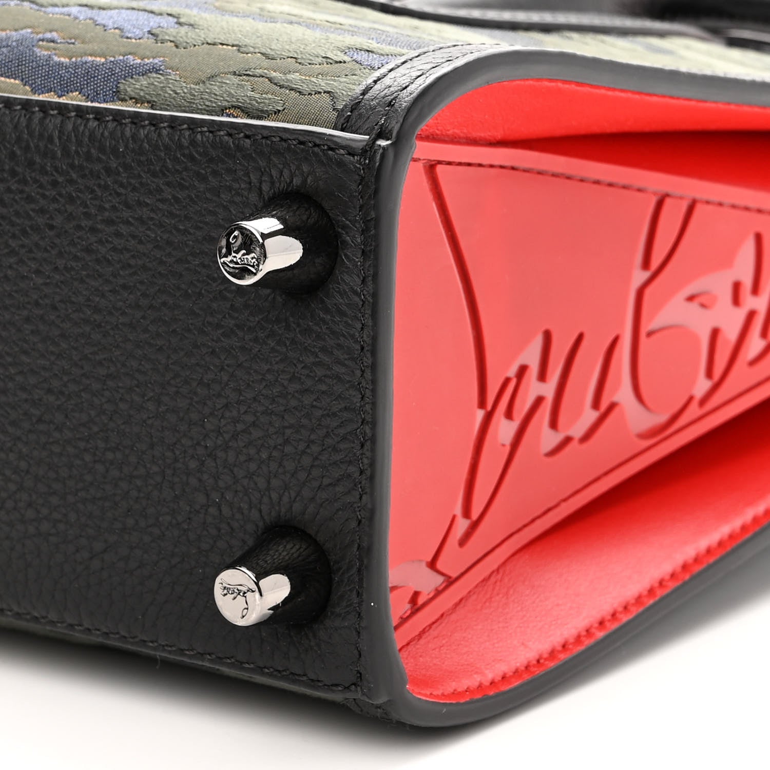 Christian Louboutin Jacquard Calfskin Camoloubi Mini Paloma Vosges 10 of 10