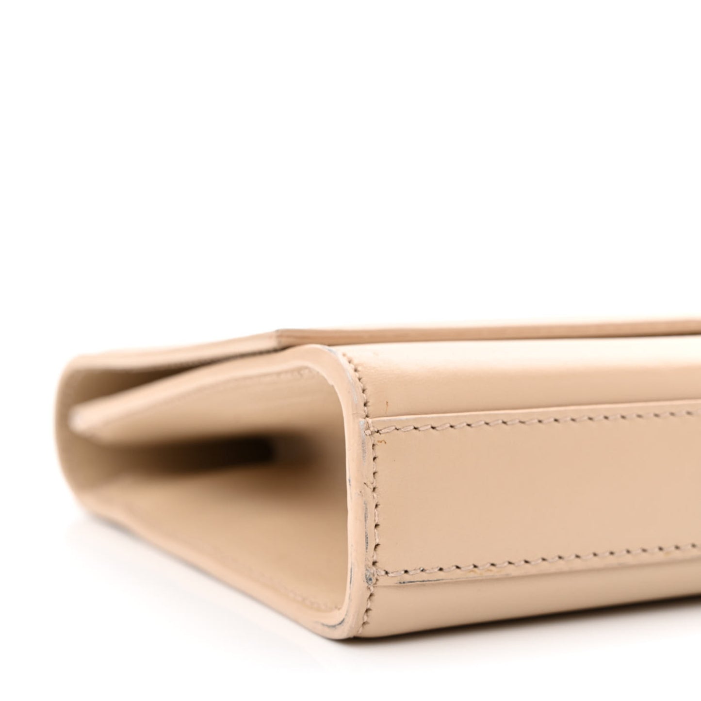 Smooth Calfskin Classic Monogram Cassandre Clutch Nude