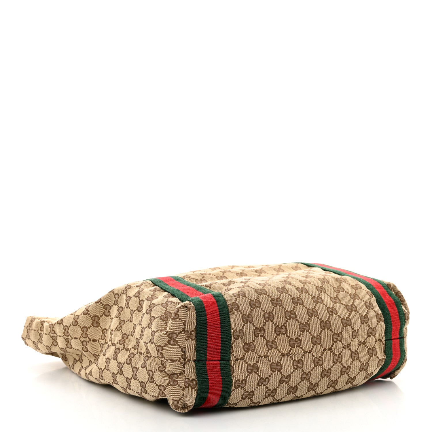 Gucci GG Monogram Medium Web Handle Vertical Tote Dark Brown 4 of 10