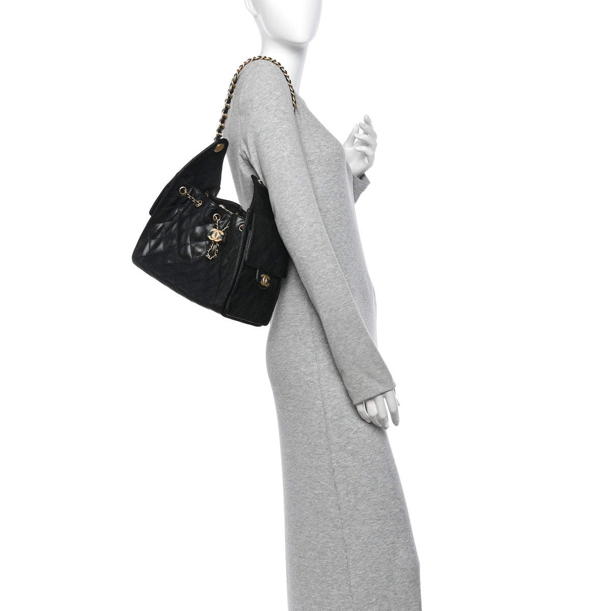 Caviar Quilted Small Chanel 25 Handbag Black