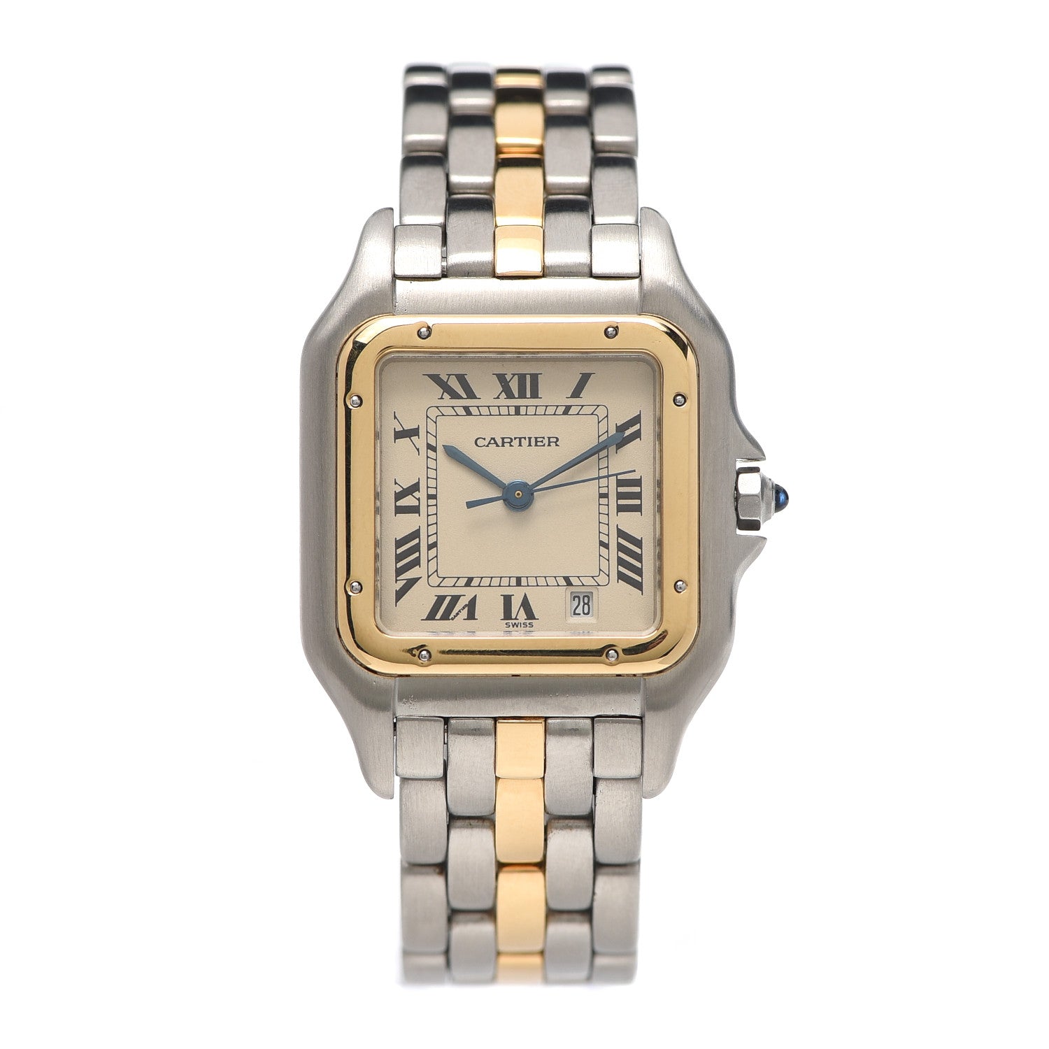 Cartier Stainless Steel 18K Yellow Gold 27mm Panthere Quartz Watch 1 of 5