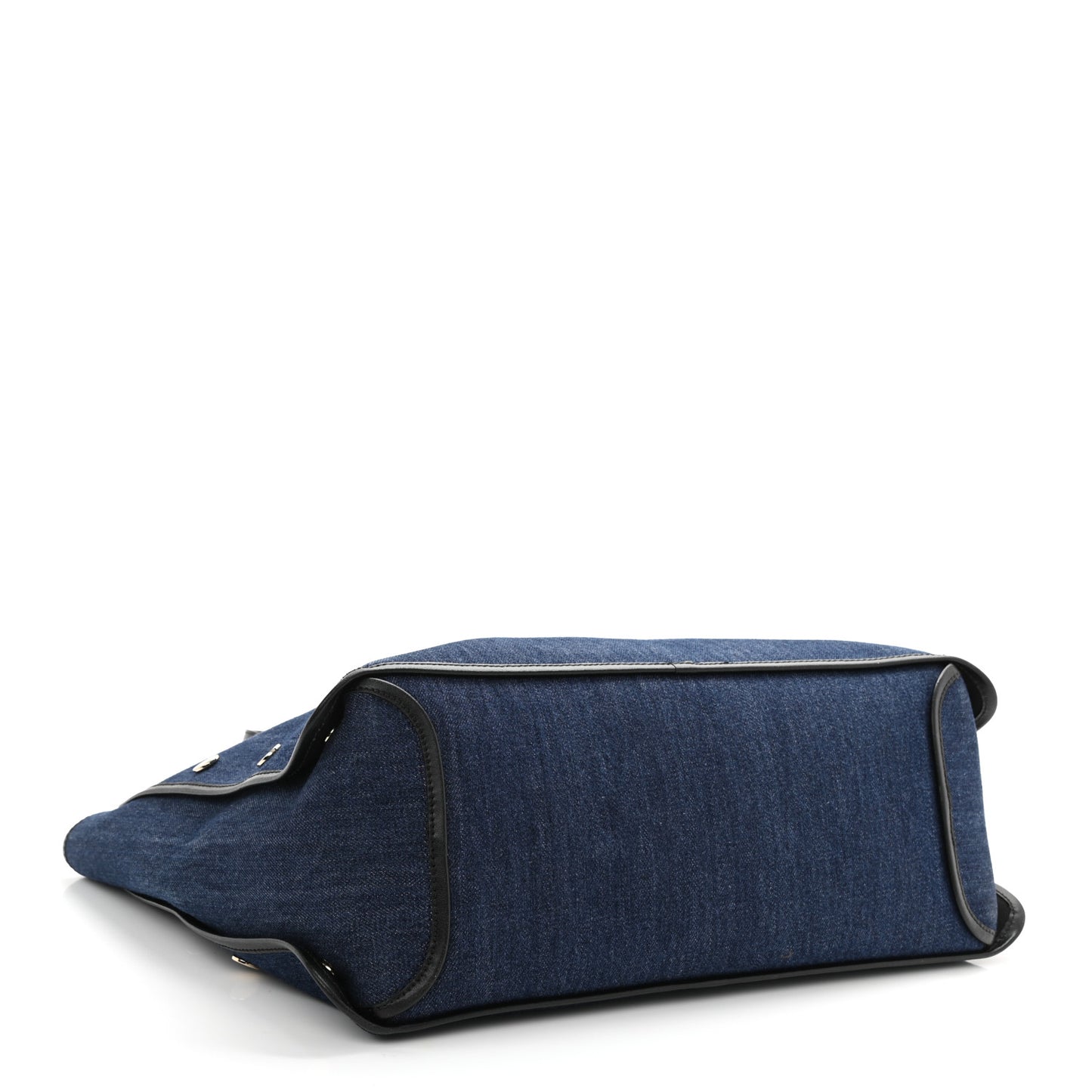 Denim Medium Logo Bond Shopper Tote Blue