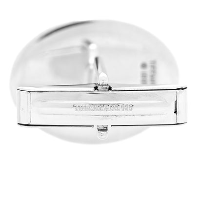 Tiffany Sterling Silver Grooved Oval Atlas Cufflinks 4 of 4