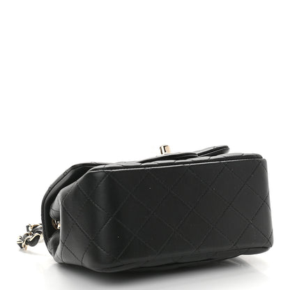 Chanel Lambskin Quilted Mini Square Flap Black 4 of 9