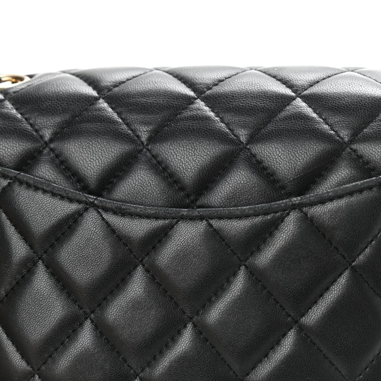 Chanel Lambskin Quilted Mini Rectangular Flap Black 9 of 13