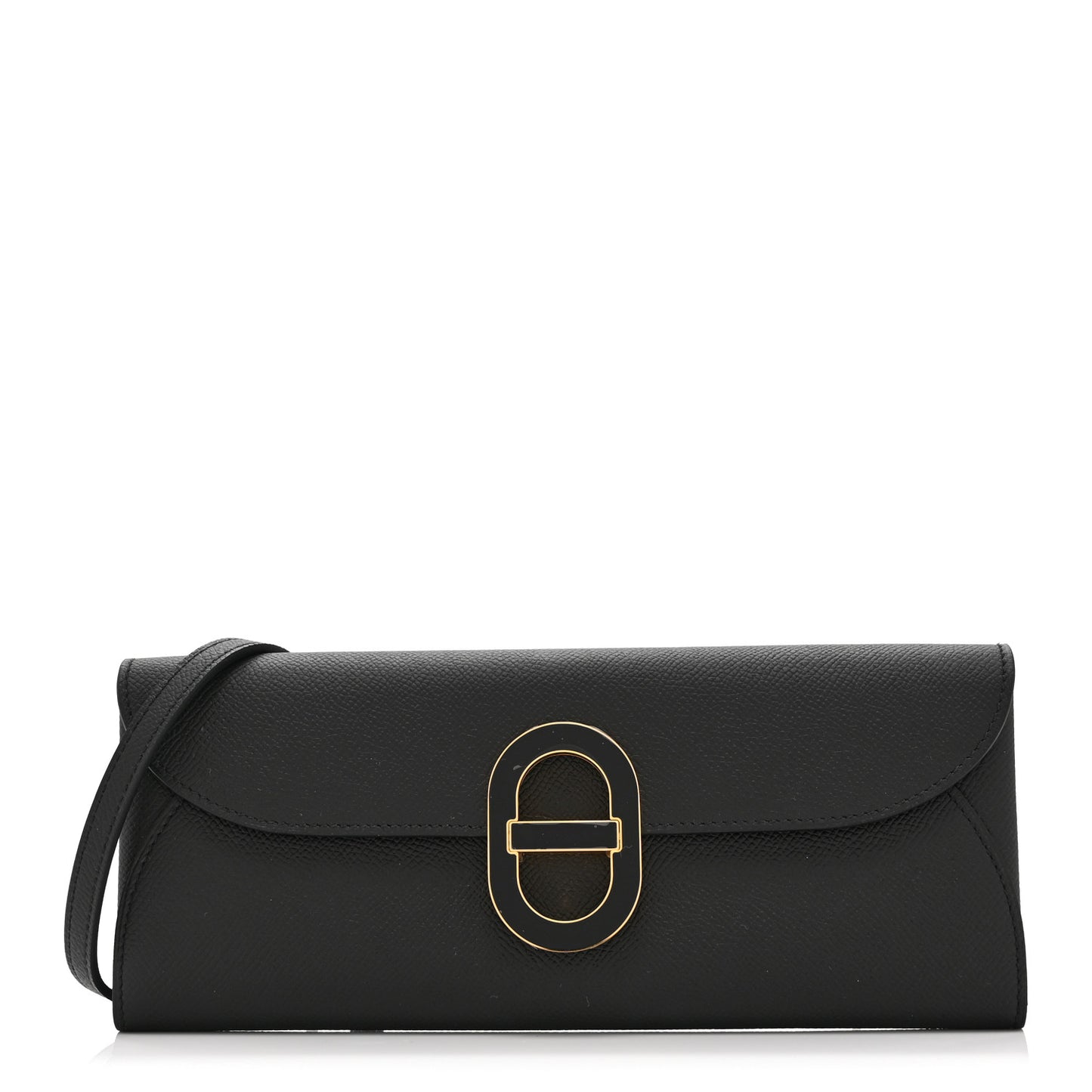 Epsom Enamel Maillon Wallet To Go Black