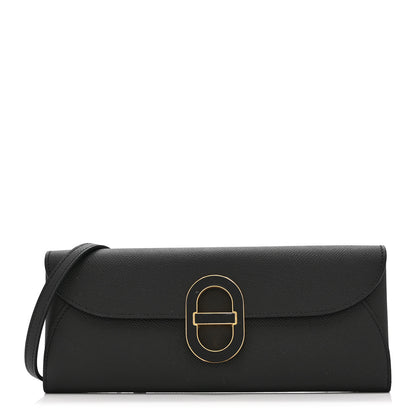 Hermes Epsom Enamel Maillon Wallet To Go Black 1 of 11