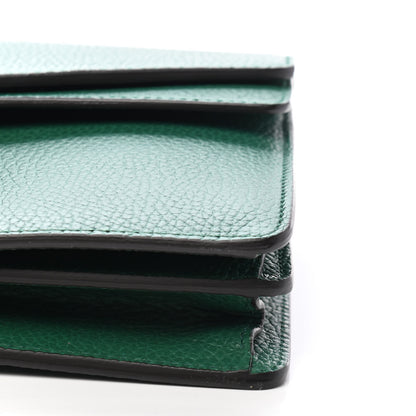 Gucci Pebbled Calfskin Small Dionysus Shoulder Bag Emerald 9 of 9