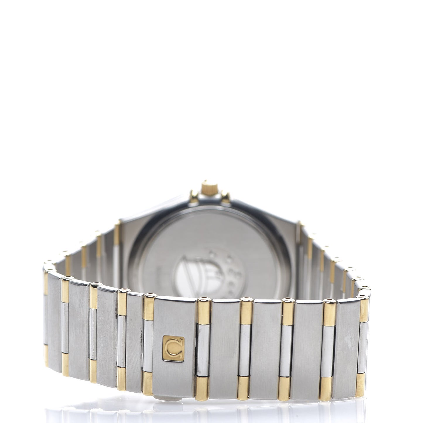 Stainless Steel 18K Yellow Gold 34mm Constellation Quartz Watch Champagne 1212.10
