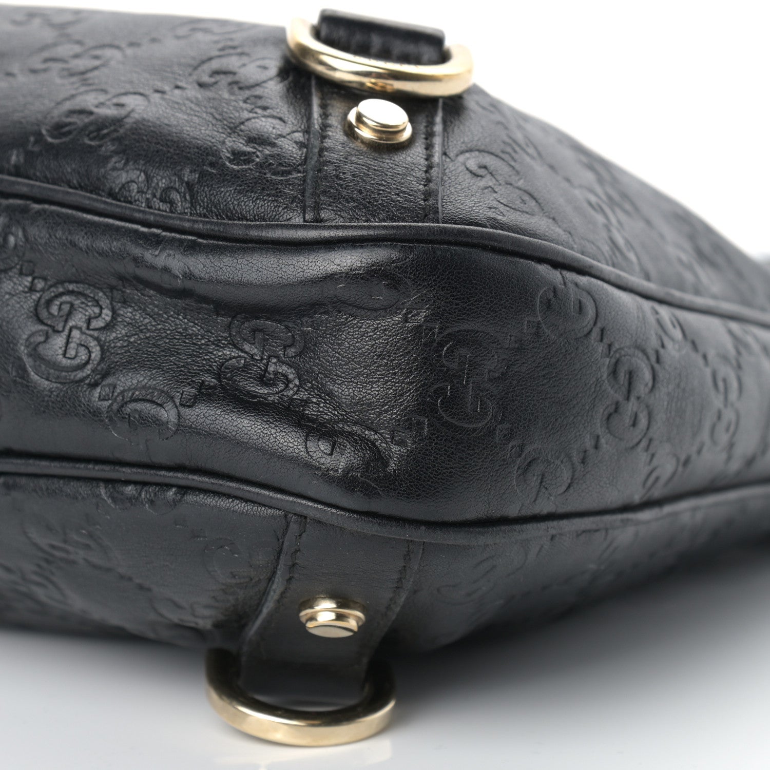 Gucci Guccissima Medium Abbey D Ring Hobo Black 9 of 12