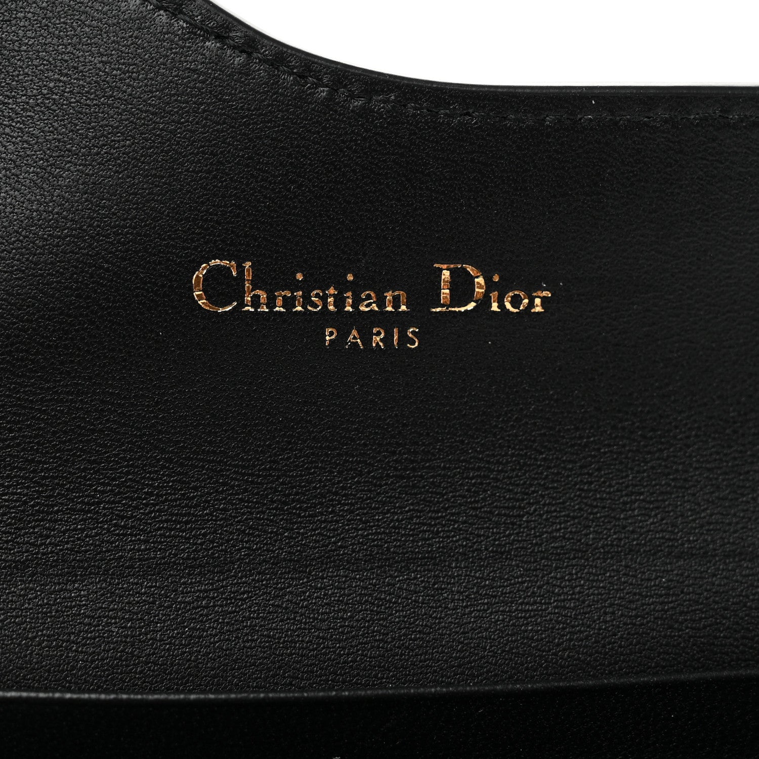 Christian Dior Goatskin Saddle Card Holder Black 6 of 7