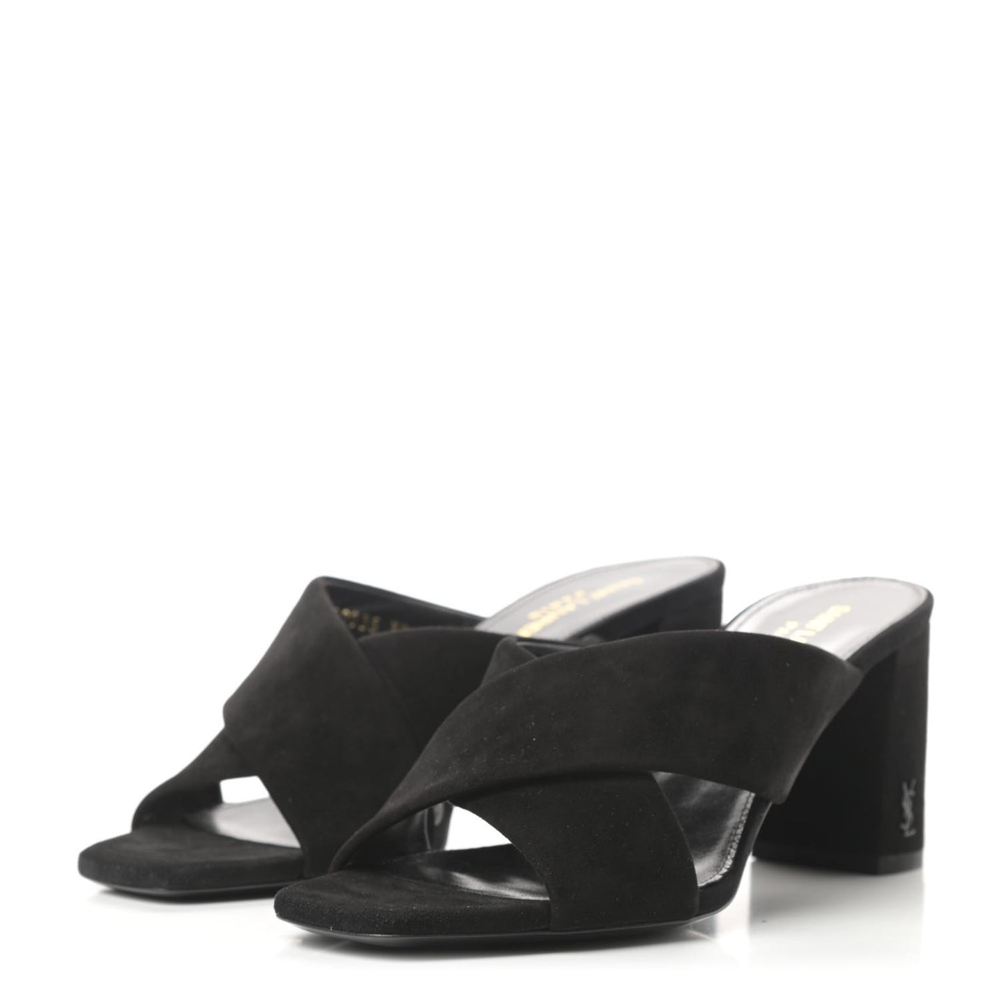 Suede LouLou 70 Mule Sandals 39 Black