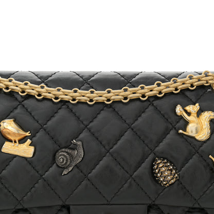 Chanel Aged Calfskin Lucky Charms 2.55 Reissue 225 Flap Black 8 of 11