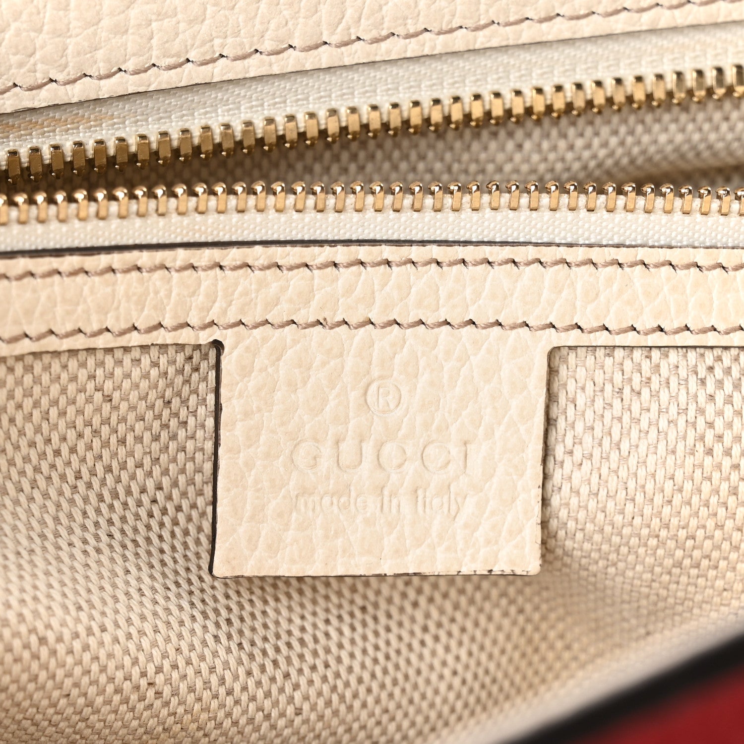 Gucci Dollar Calfskin Large Soho Top Handle Satchel Hibiscus Red Mystic White Blue 6 of 10