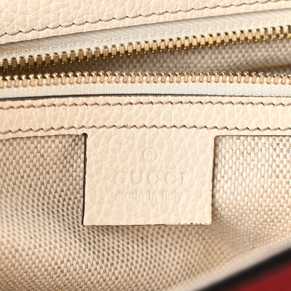 Gucci Dollar Calfskin Large Soho Top Handle Satchel Hibiscus Red Mystic White Blue 6 of 10