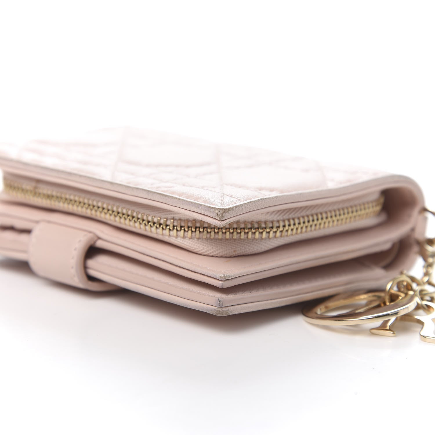 Christian Dior Lambskin Cannage Lady Dior Eden Wallet Light Pink 10 of 11