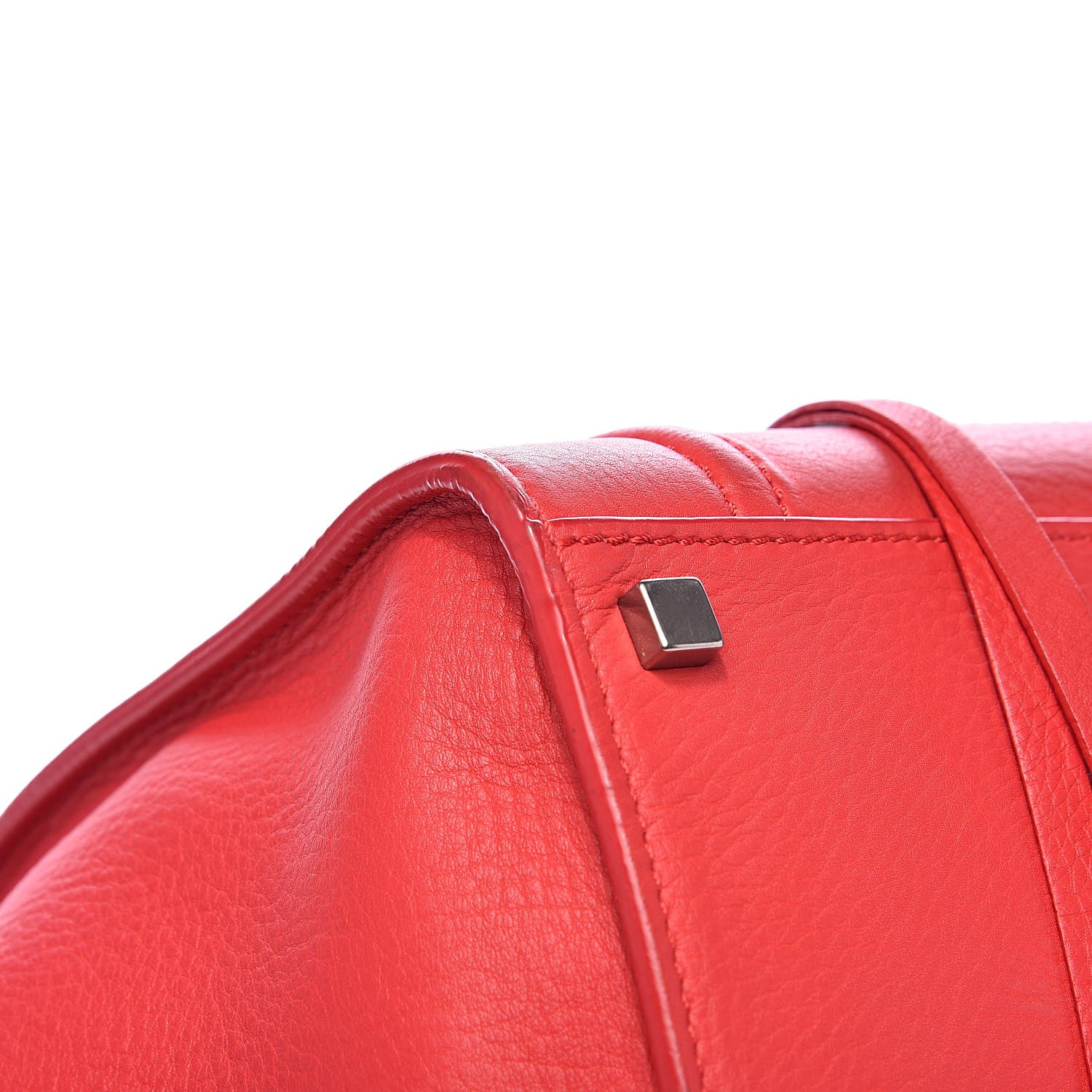Celine Supple Calfskin Medium Phantom Luggage Vermillion 12 of 18