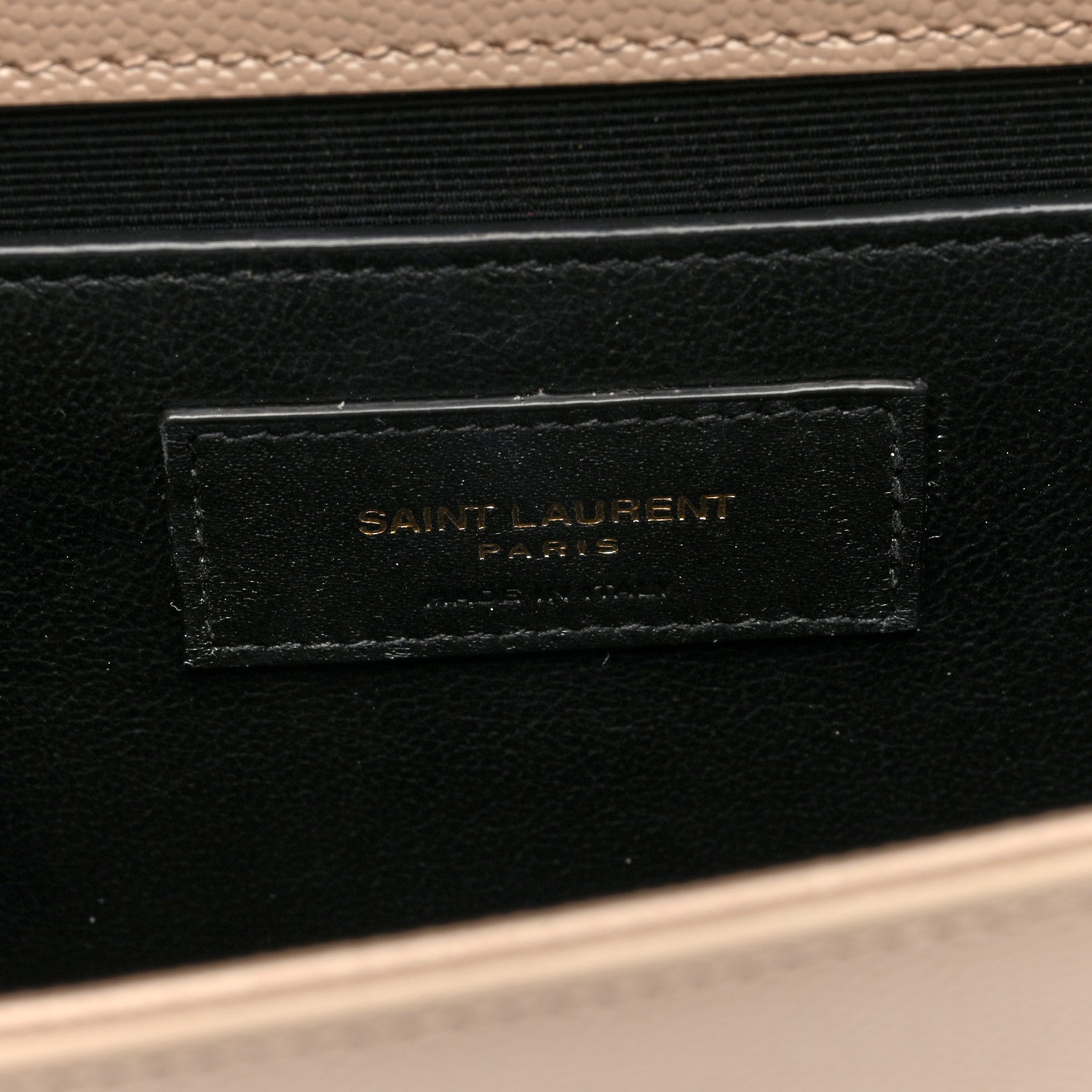 Saint Laurent Grain De Poudre Medium Monogram Kate Satchel Dark Beige 6 of 10