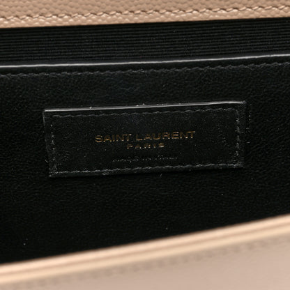 Saint Laurent Grain De Poudre Medium Monogram Kate Satchel Dark Beige 6 of 10