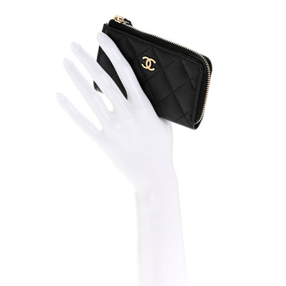 Chanel Caviar Quilted Zipped Key Holder Case Black 2 of 10
