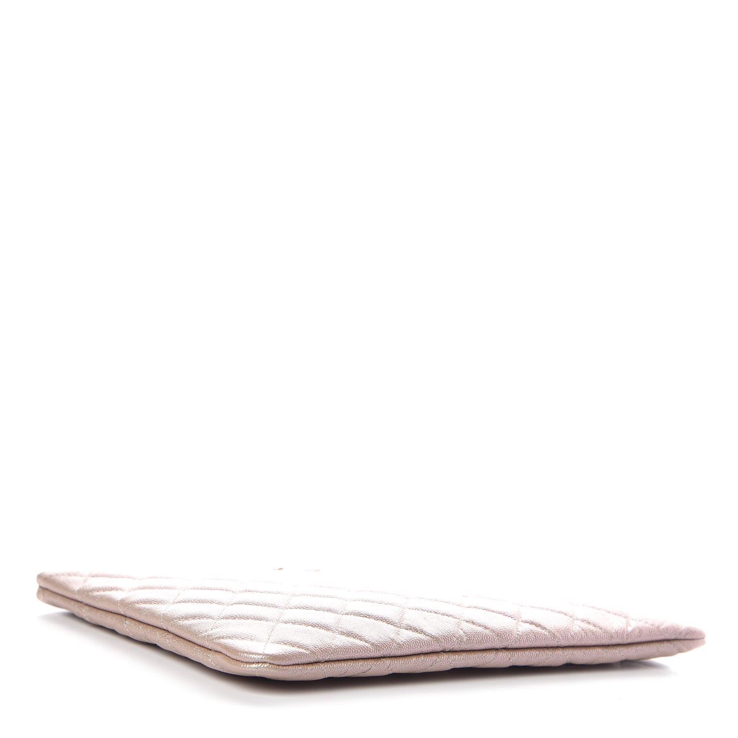 Chanel Iridescent Caviar Quilted Large Cosmetic Case Beige 4 of 8