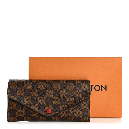Louis Vuitton Damier Ebene Josephine Wallet Red 10 of 10