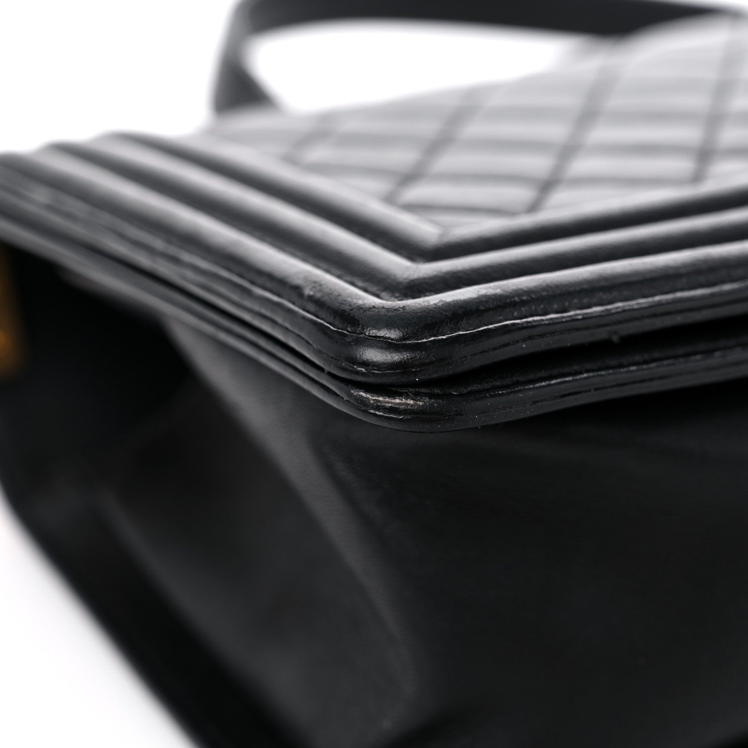 Chanel Lambskin Quilted Medium Boy Flap Black 8 of 17