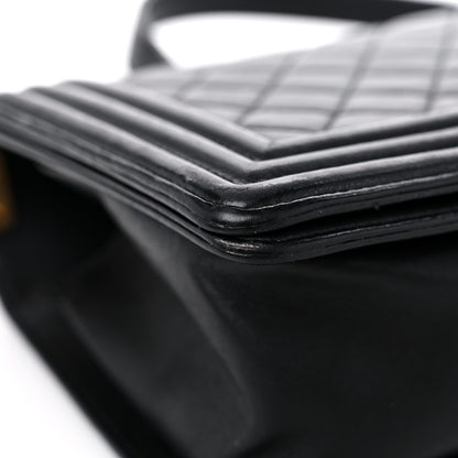 Chanel Lambskin Quilted Medium Boy Flap Black 8 of 17