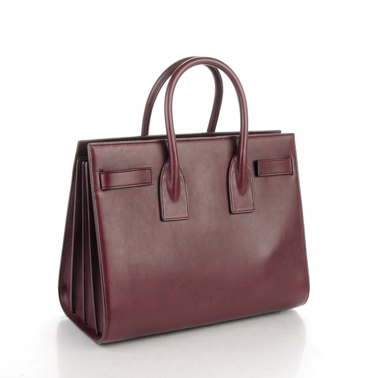 Saint Laurent Calfskin Small Sac De Jour Amarena 5 of 16
