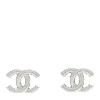 Chanel Metal CC Earrings Silver 1 of 5