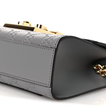 Gucci Guccissima Small Padlock Shoulder Bag Grey 9 of 9