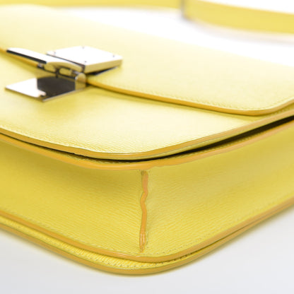 Celine Liege Calfskin Medium Classic Box Flap Bag Saffron 9 of 13