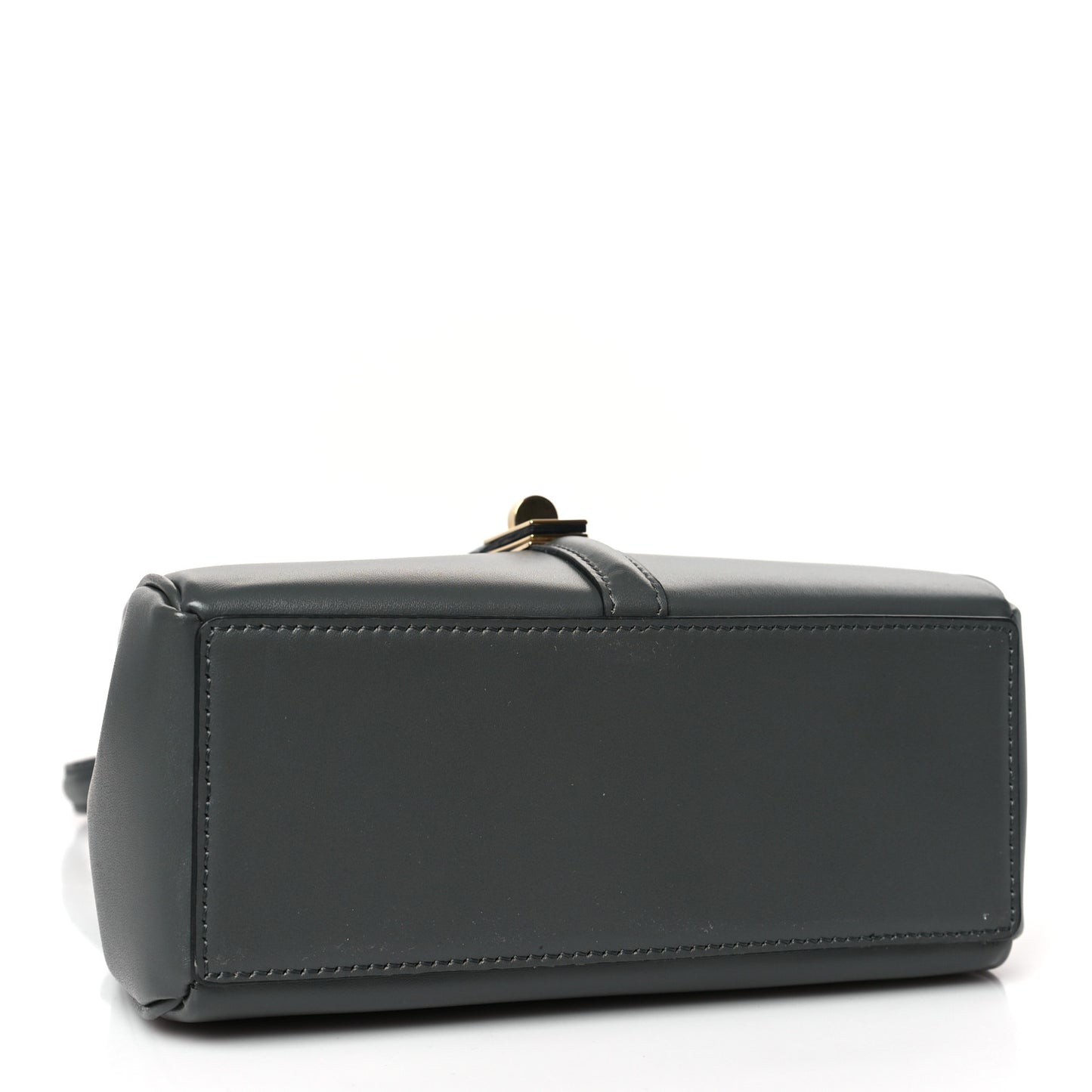 Satinated Calfskin Mini 16 Top Handle Bag Grey