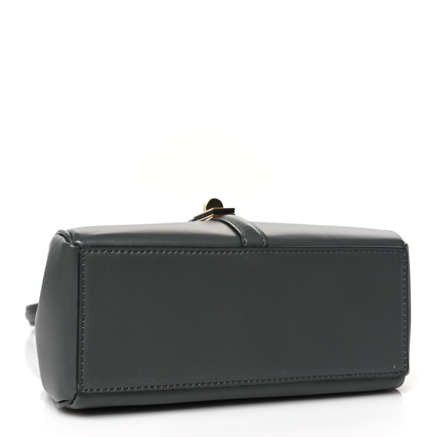 Celine Satinated Calfskin Mini 16 Top Handle Bag Grey 4 of 8