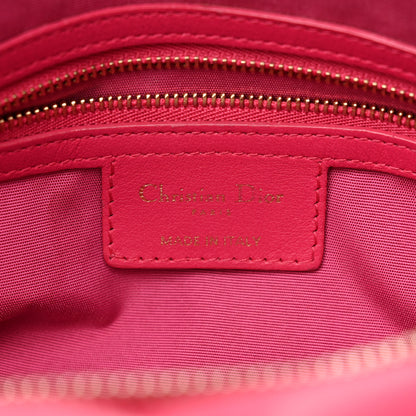 Christian Dior Lambskin Cannage Medium Granville Tote Fuchsia 8 of 15