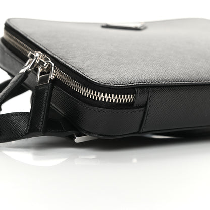 Prada Saffiano Travel Backpack Black 9 of 10