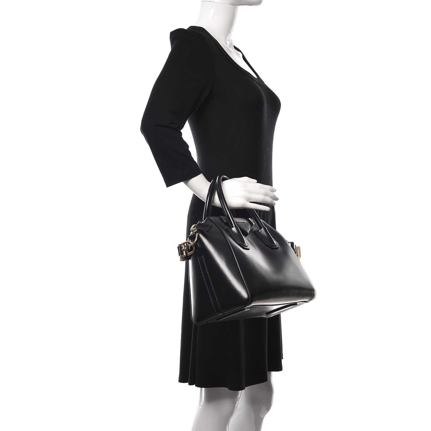 Givenchy Shiny Lord Calfskin Small Antigona Black 2 of 12