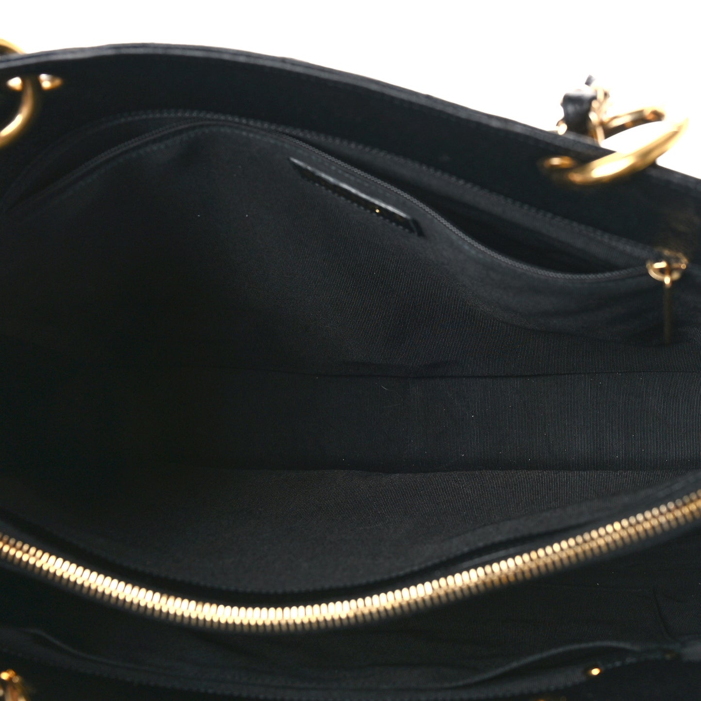 Caviar Quilted Grand Shopping Tote GST Black