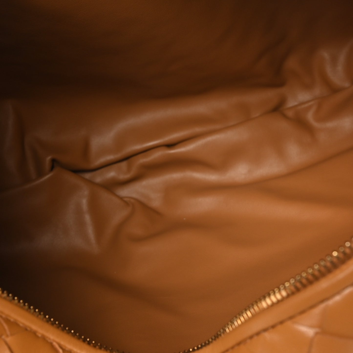 Nappa Intrecciato Small Jodie Caramel