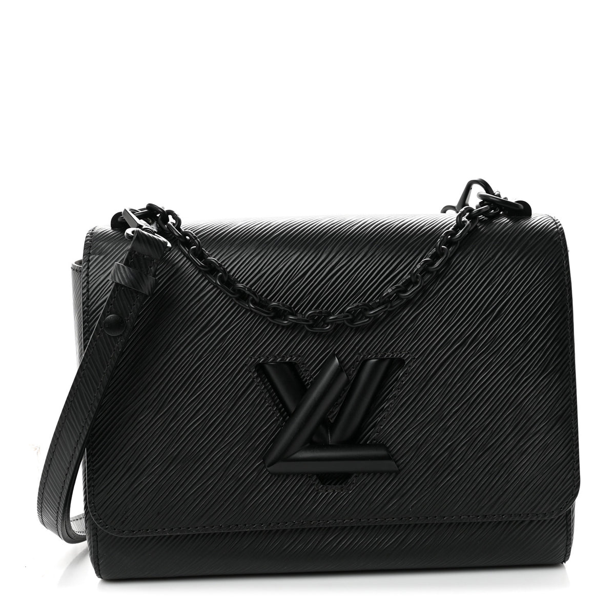 Epi Twist Shoulder Bag MM Matte Black