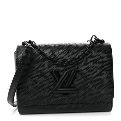 Louis Vuitton Epi Twist Shoulder Bag MM Matte Black 1 of 9