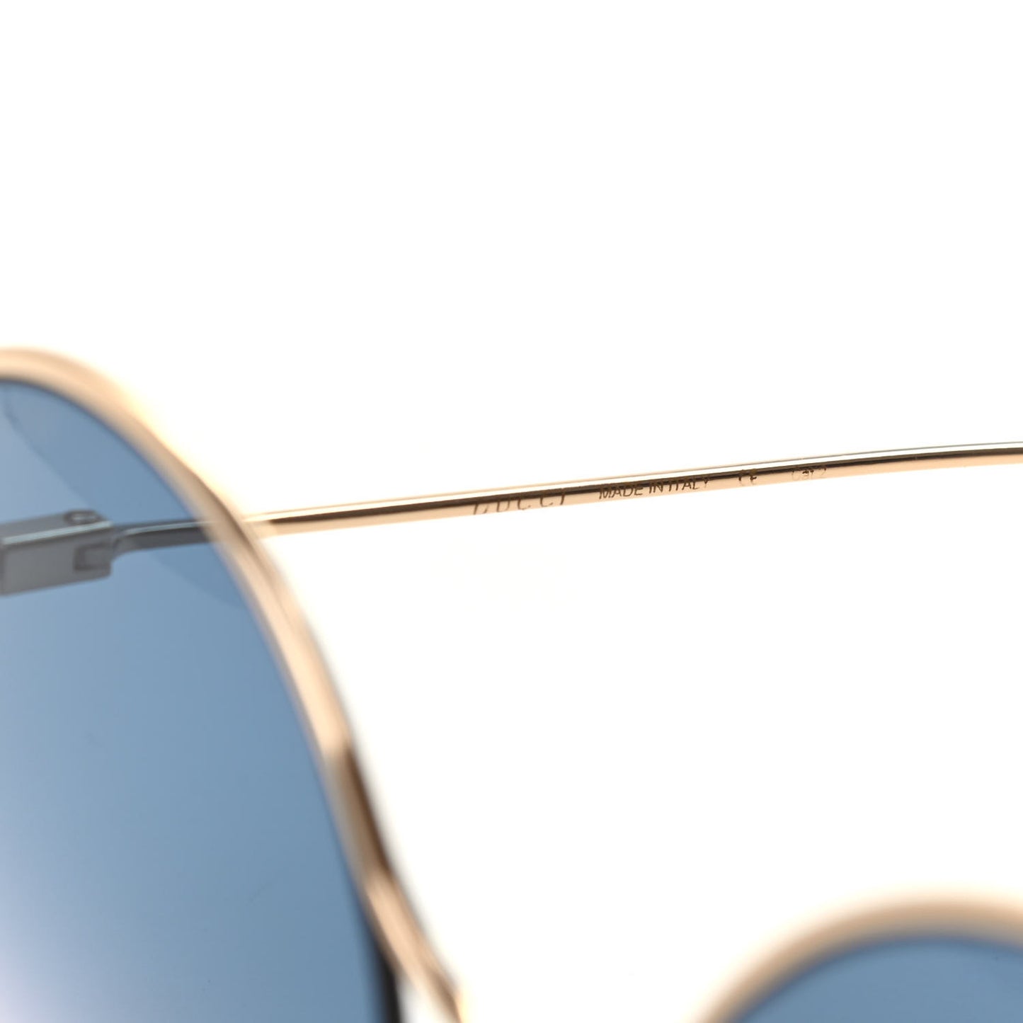 Round Pearl Tip Sunglasses GG0253S Gold