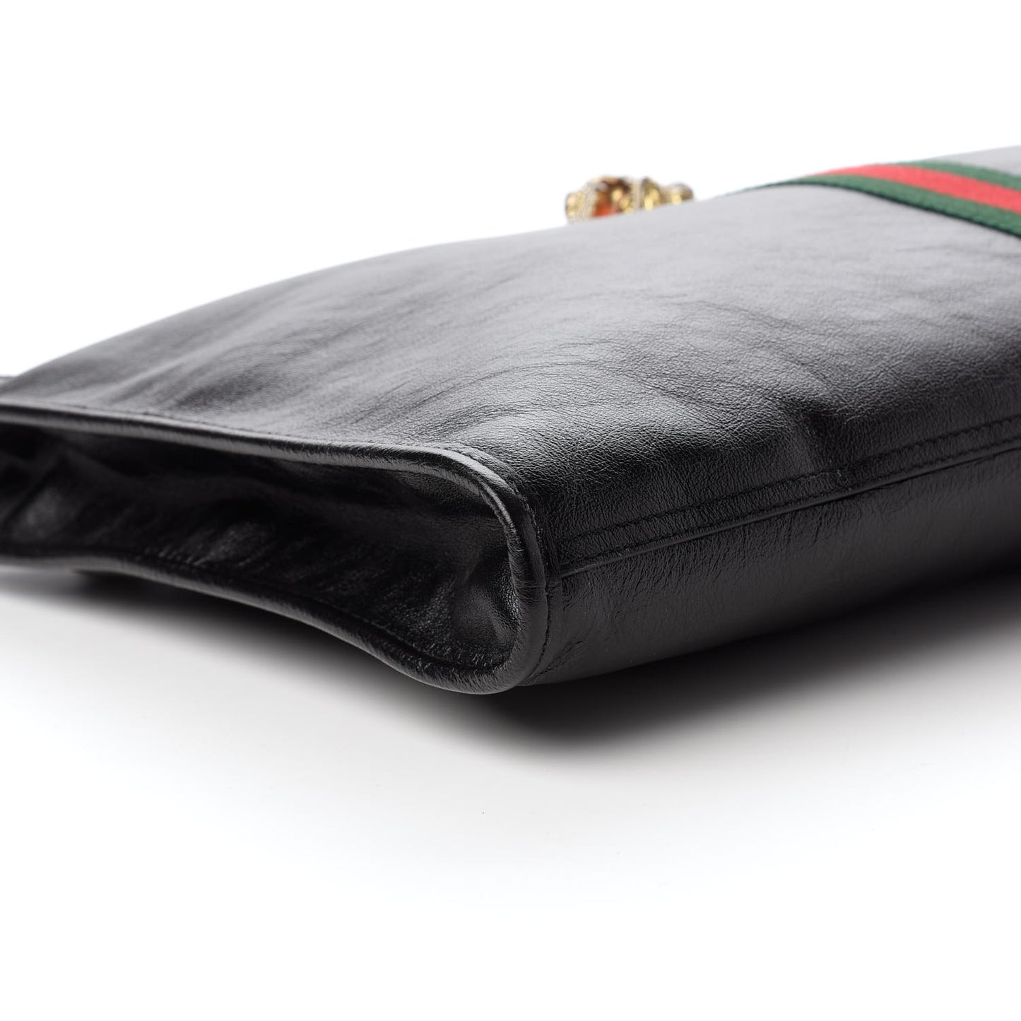 Calfskin Large Rajah Chain Tote Black