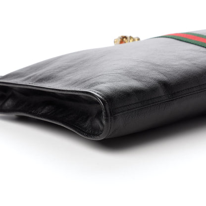 Gucci Calfskin Large Rajah Chain Tote Black 6 of 10