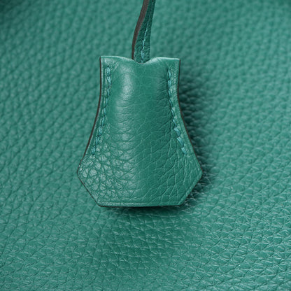Hermes Taurillon Clemence Birkin 35 Vert Vertigo 20 of 35