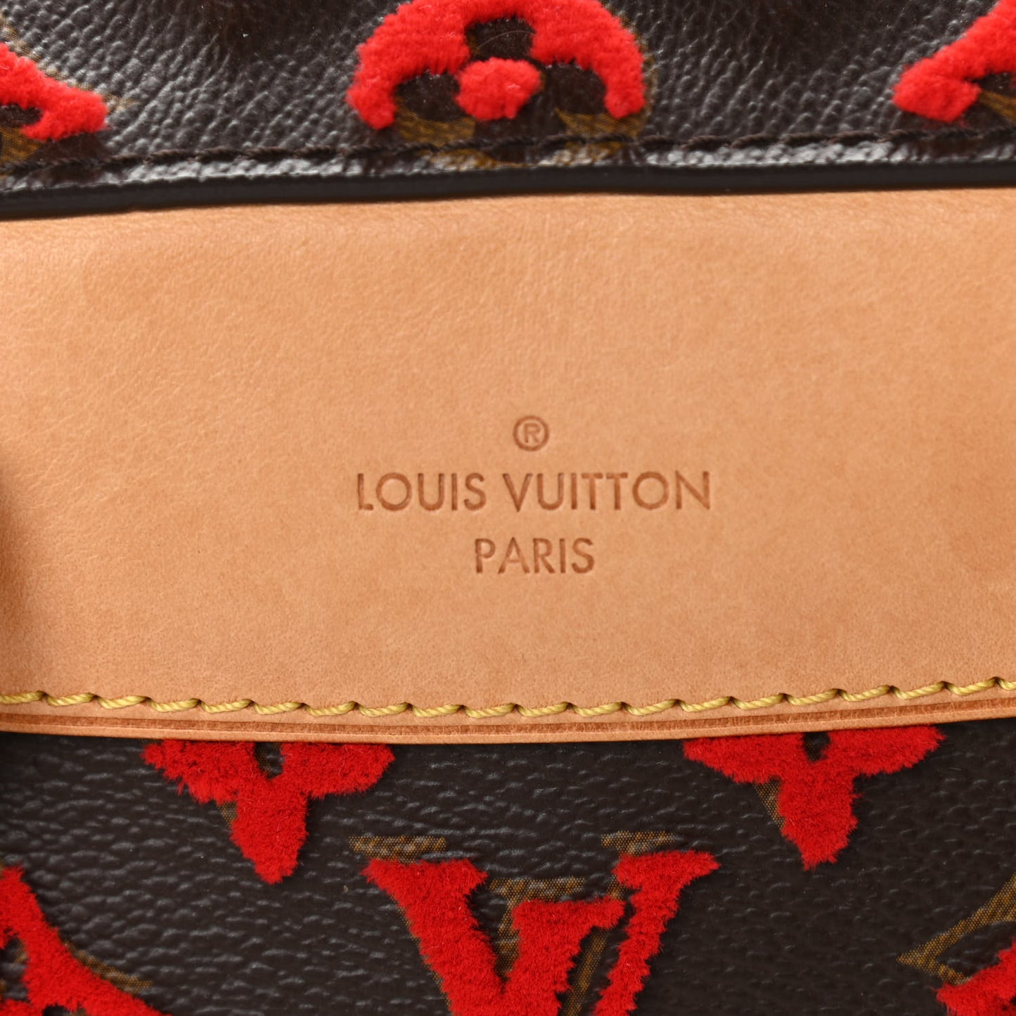 Monogram Tuffetage Deauville Cube Red