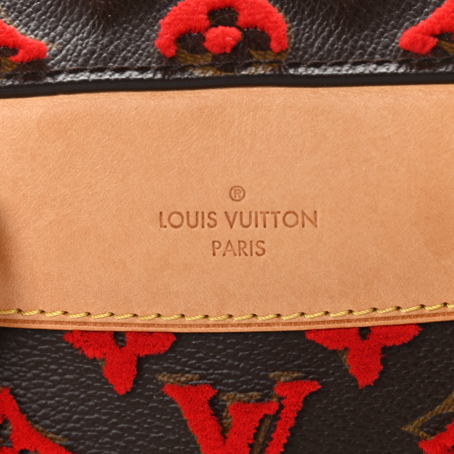 Louis Vuitton Monogram Tuffetage Deauville Cube Red 6 of 16