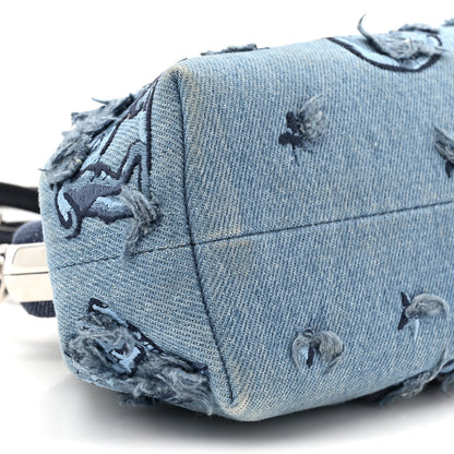 Fendi Denim Embroidered Astrology Small Fendi First Chiaro 10 of 10