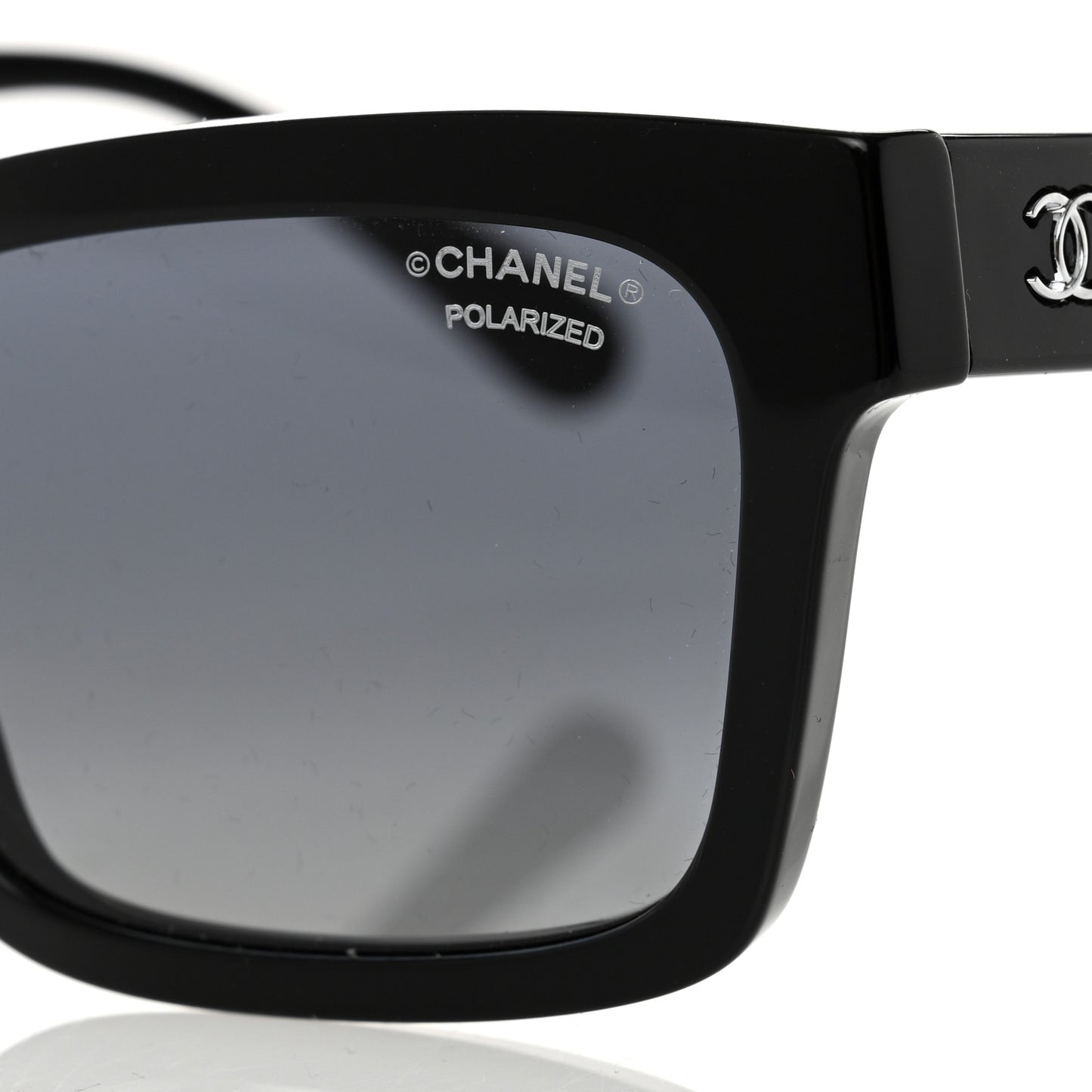 Acetate Polarized Square Sunglasses 5417 Black