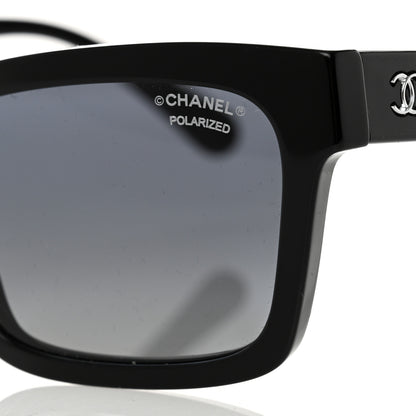 Chanel Acetate Polarized Square Sunglasses 5417 Black 8 of 11